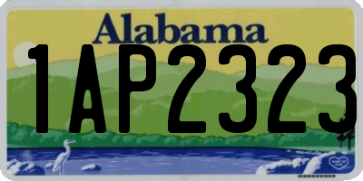 AL license plate 1AP2323