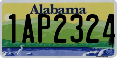 AL license plate 1AP2324