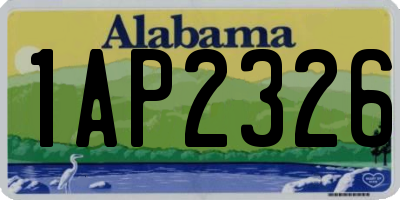 AL license plate 1AP2326