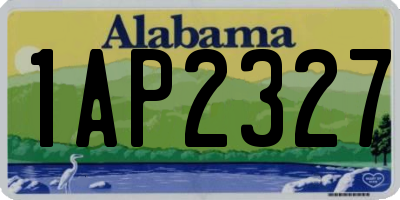 AL license plate 1AP2327