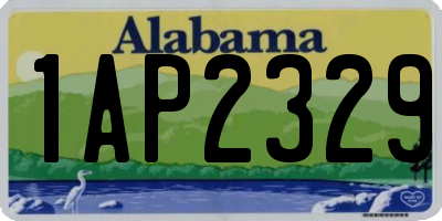 AL license plate 1AP2329