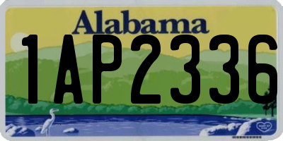 AL license plate 1AP2336