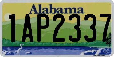 AL license plate 1AP2337