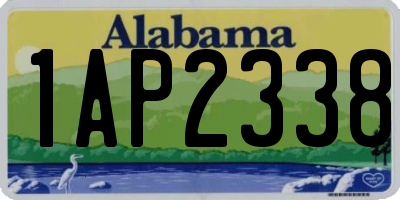 AL license plate 1AP2338