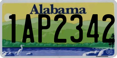 AL license plate 1AP2342