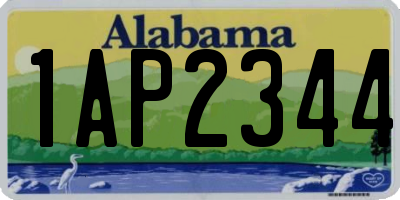AL license plate 1AP2344