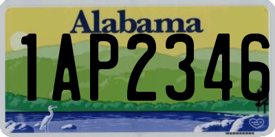 AL license plate 1AP2346