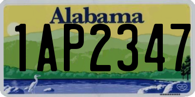 AL license plate 1AP2347