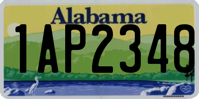 AL license plate 1AP2348