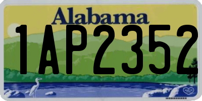 AL license plate 1AP2352