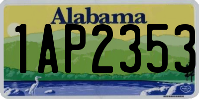 AL license plate 1AP2353