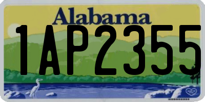 AL license plate 1AP2355