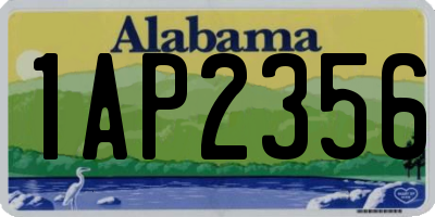 AL license plate 1AP2356