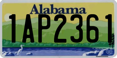 AL license plate 1AP2361