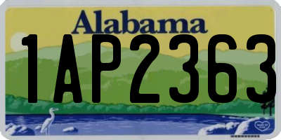 AL license plate 1AP2363