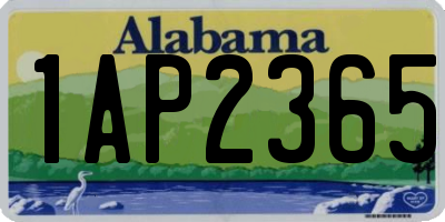 AL license plate 1AP2365