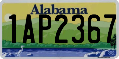 AL license plate 1AP2367