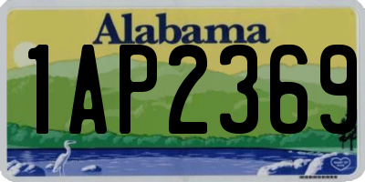 AL license plate 1AP2369