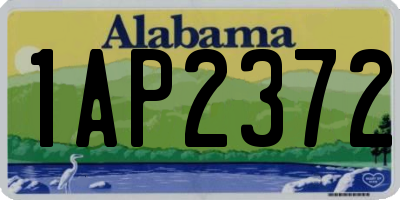 AL license plate 1AP2372