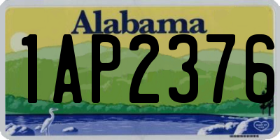 AL license plate 1AP2376
