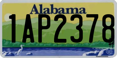 AL license plate 1AP2378