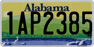 AL license plate 1AP2385
