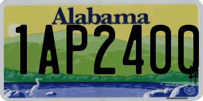 AL license plate 1AP2400