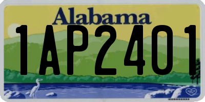 AL license plate 1AP2401