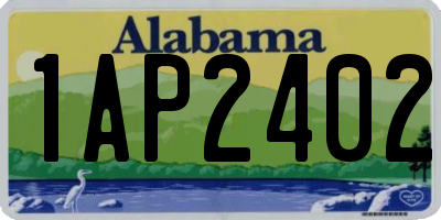 AL license plate 1AP2402