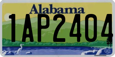 AL license plate 1AP2404