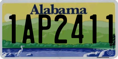 AL license plate 1AP2411
