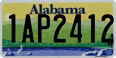 AL license plate 1AP2412