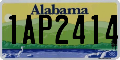 AL license plate 1AP2414