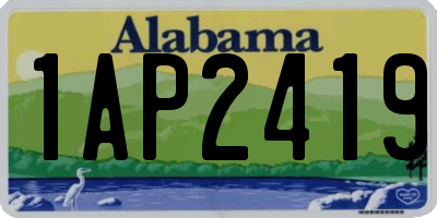 AL license plate 1AP2419