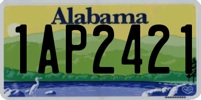 AL license plate 1AP2421