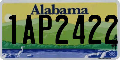 AL license plate 1AP2422
