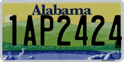 AL license plate 1AP2424