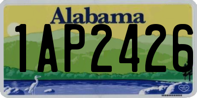 AL license plate 1AP2426