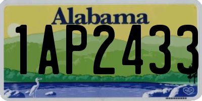 AL license plate 1AP2433