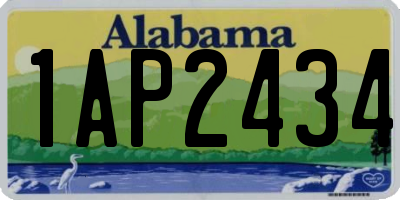AL license plate 1AP2434