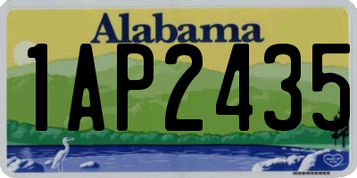 AL license plate 1AP2435