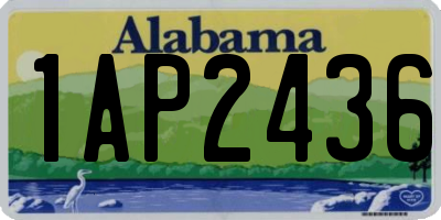 AL license plate 1AP2436