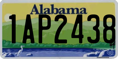 AL license plate 1AP2438