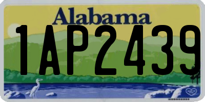AL license plate 1AP2439