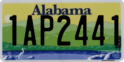 AL license plate 1AP2441