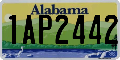 AL license plate 1AP2442