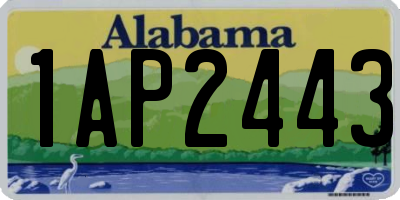 AL license plate 1AP2443