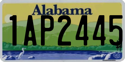 AL license plate 1AP2445