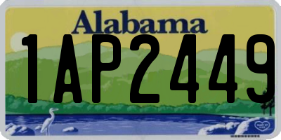 AL license plate 1AP2449