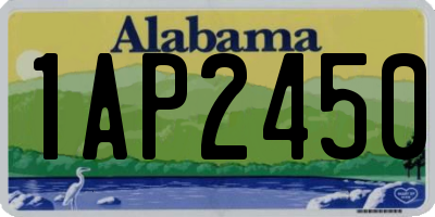 AL license plate 1AP2450